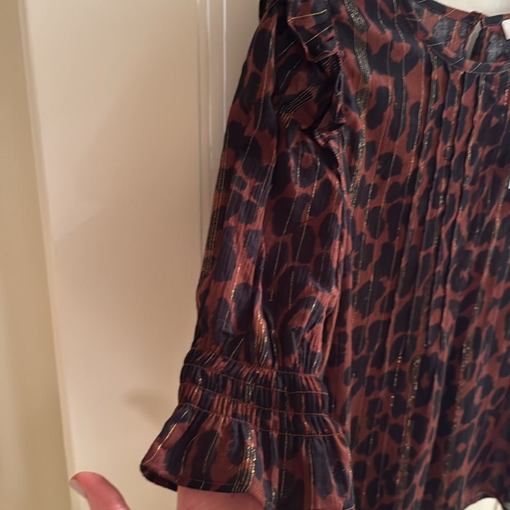 Classic Leopard Print Blouse - image 3